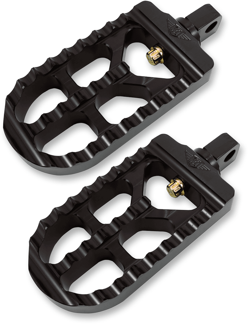 JOKER MACHINE 1620-0706 Adjustable Serrated Foot Pegs - Long - Black