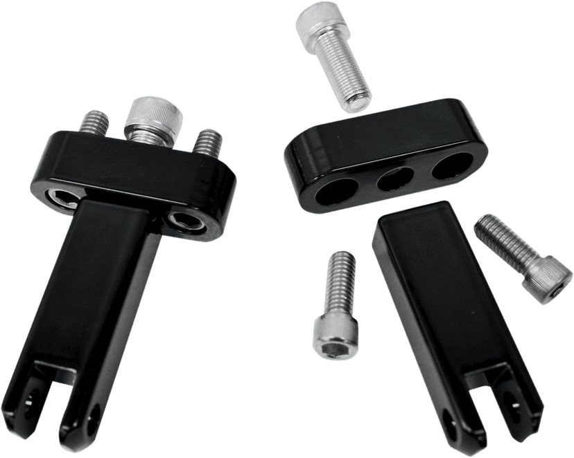 DRAG SPECIALTIES 1620-1046 Passenger Peg Mounts - Black - FLH/FLT