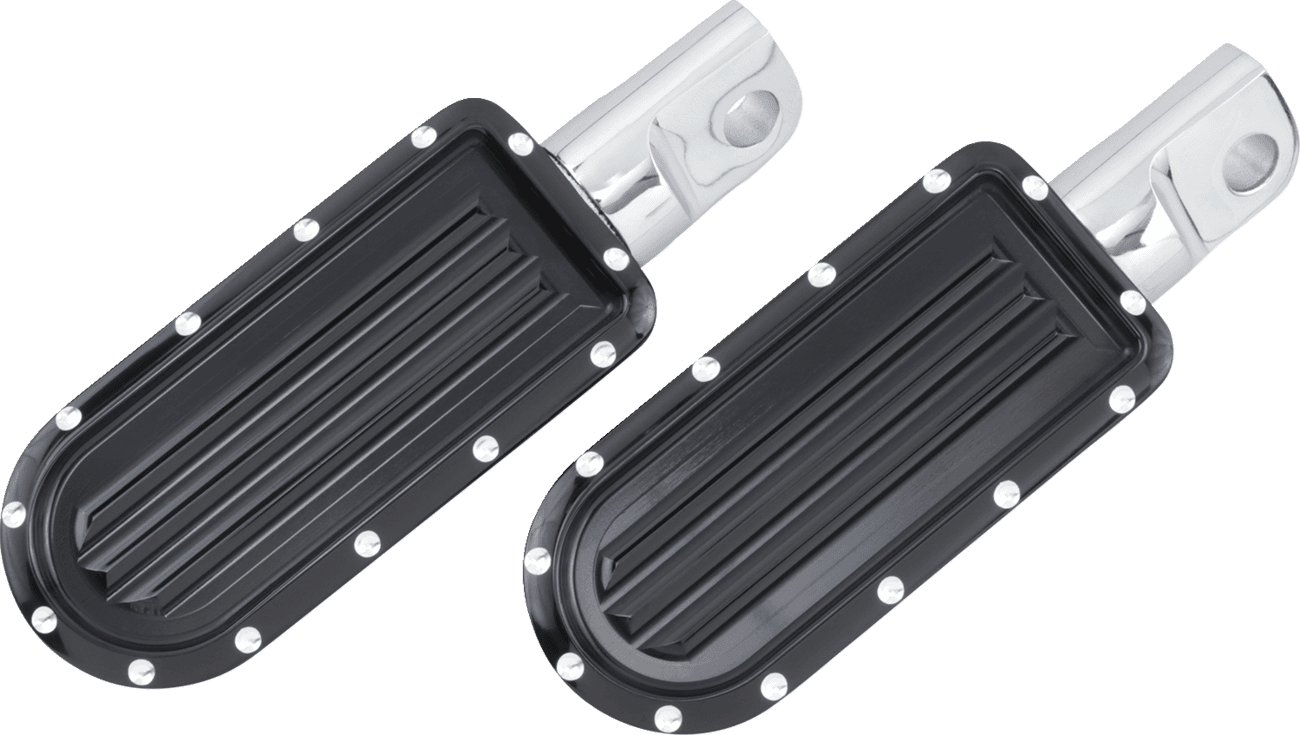 COVINGTONS 1620-1089 Rear Pegs - Dimpled - Black