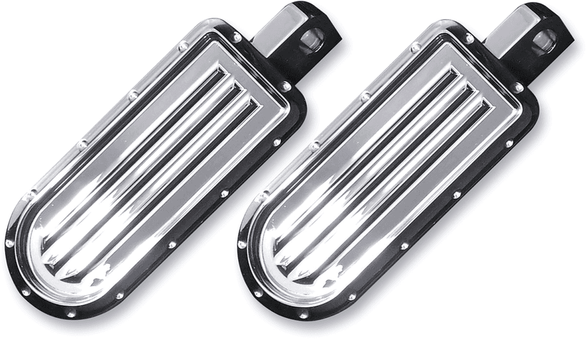COVINGTONS 1620-1090 Rear Pegs - Dimpled - Chrome