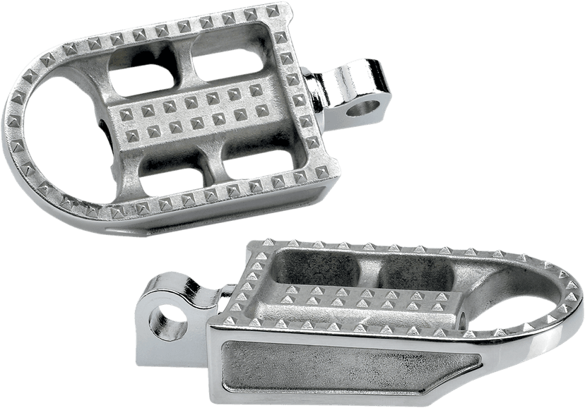 BILTWELL 1620-1127 Mushman Foot Pegs - Standard - Raw Polished
