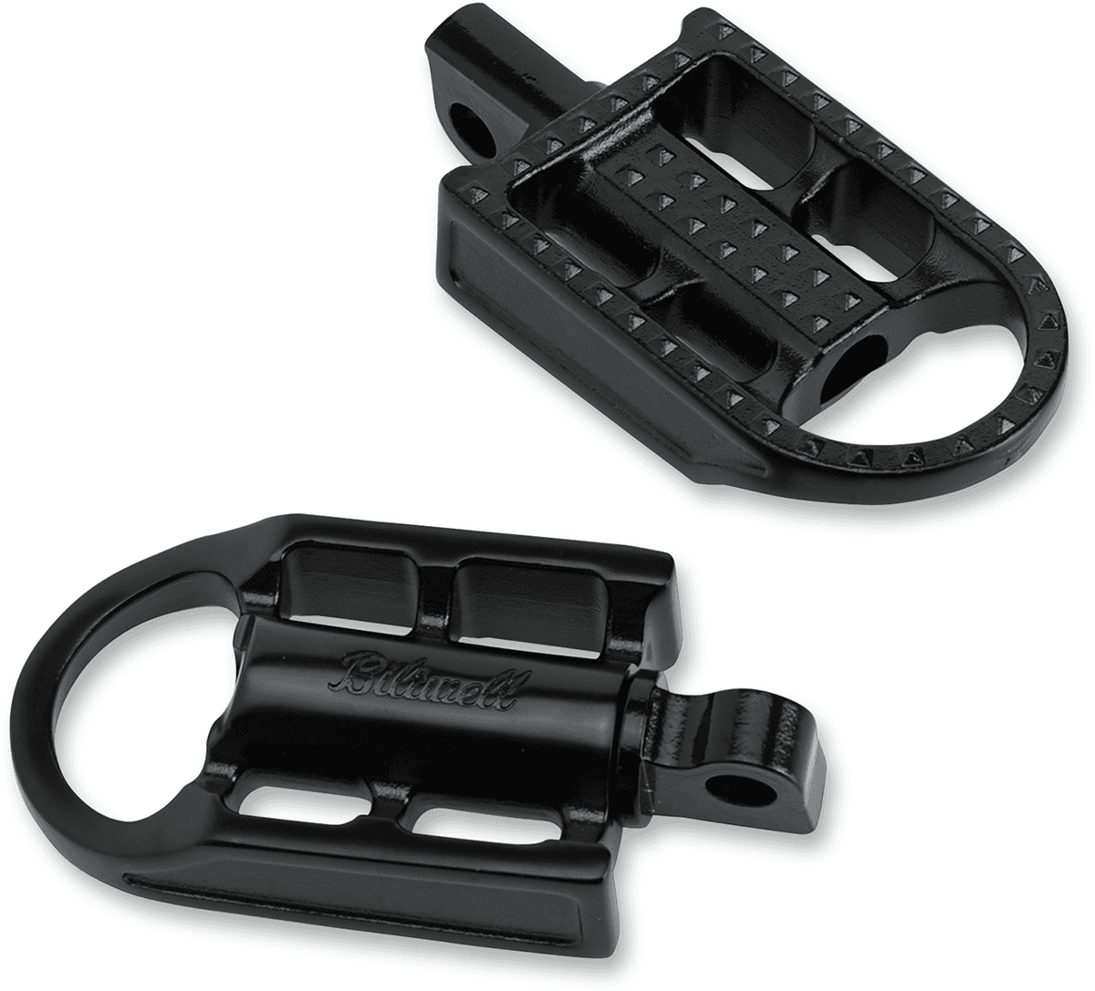 BILTWELL 1620-1128 Mushman Foot Pegs - Standard - Black Electroplated