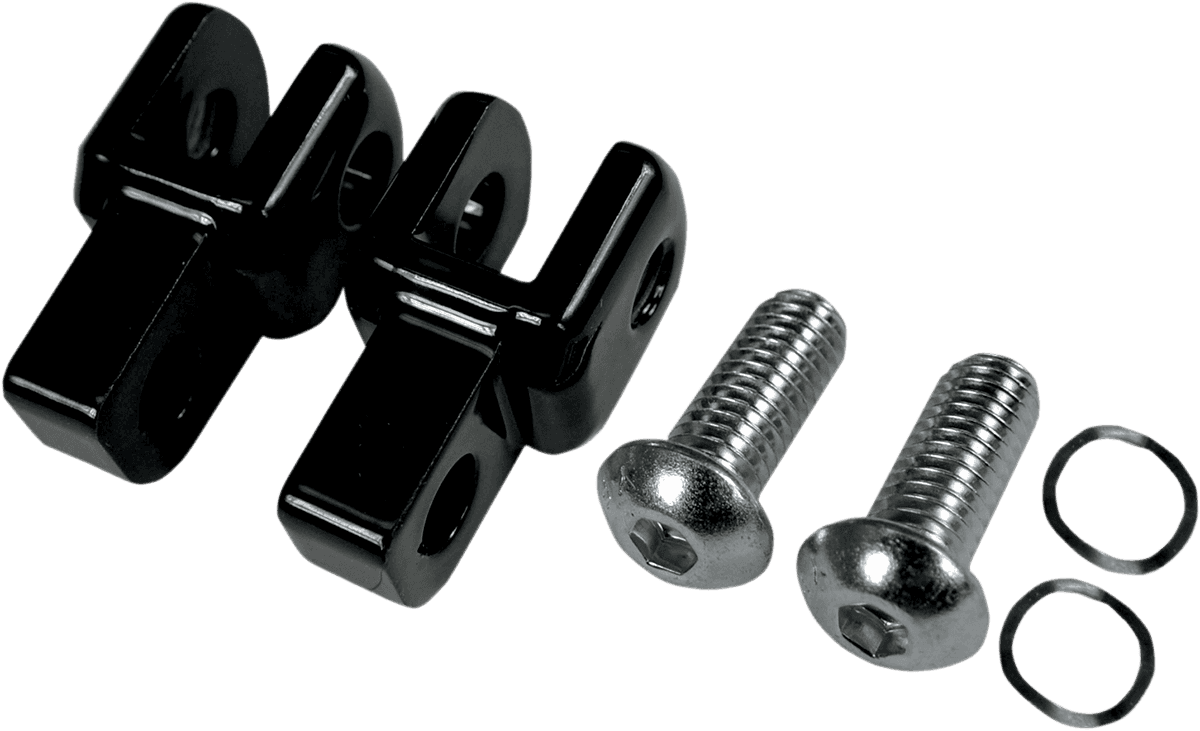 LA CHOPPERS 1620-1133 Foot Peg Relocator - Black