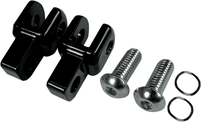 LA CHOPPERS 1620-1133 Foot Peg Relocator - Black — image 1 of 2