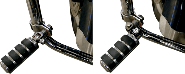 LA CHOPPERS 1620-1133 Foot Peg Relocator - Black — image 2 of 2