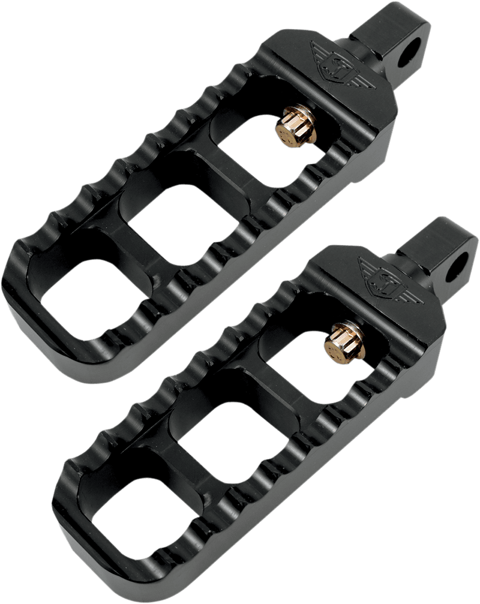 JOKER MACHINE 1620-1148 Adjustable Serrated Foot Pegs - Narrow - Black