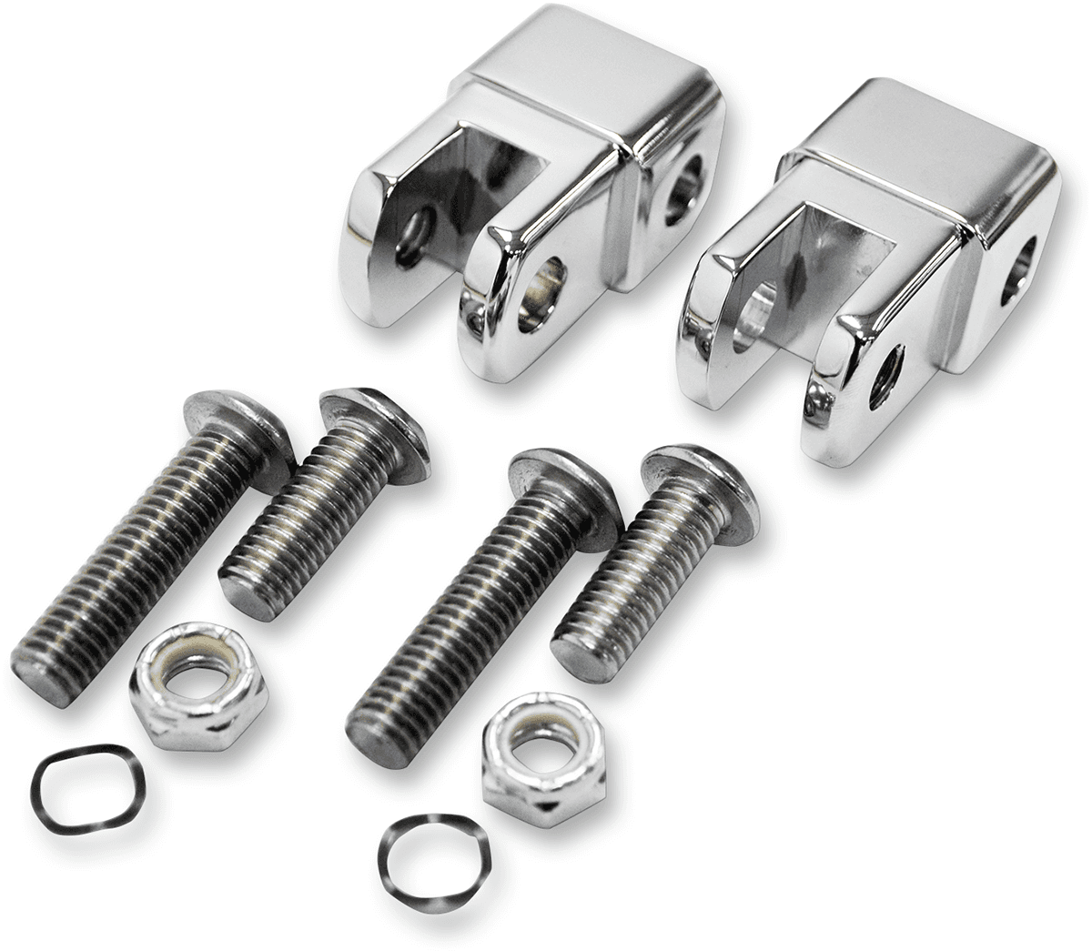 LA CHOPPERS 1620-1221 Male Foot Peg Adapters - Chrome