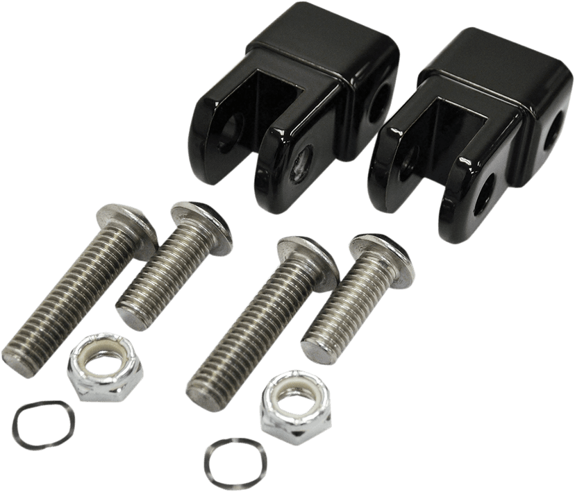 LA CHOPPERS 1620-1222 Male Foot Peg Adapters - Black — image 1 of 2