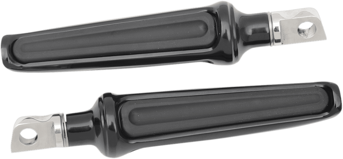 PERFORMANCE MACHINE (PM) 1620-1224 Contour Foot Pegs - Black - Passenger