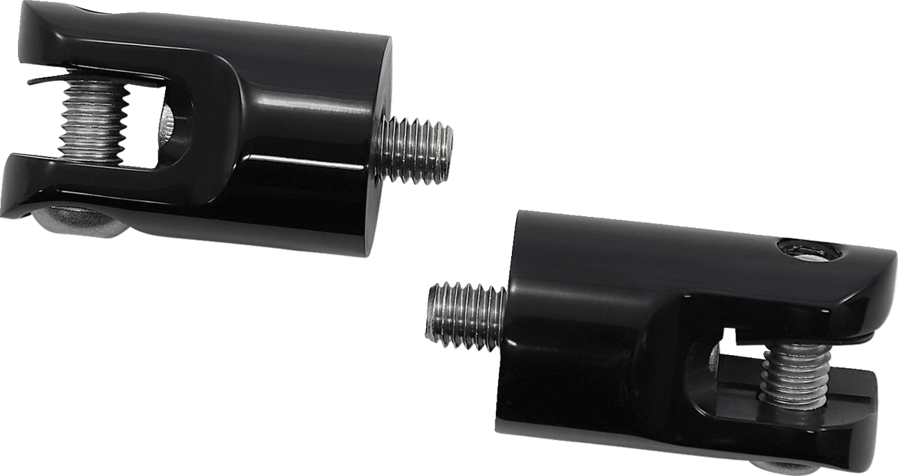 ACCUTRONIX 1620-1241 Rear Foot Peg Mounts - Black - 3/8"-16