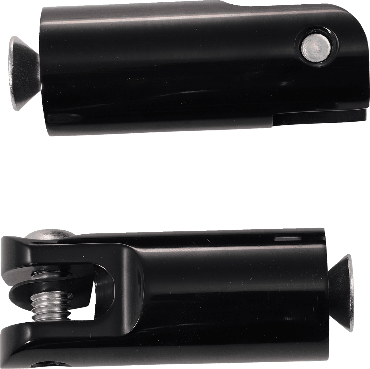 ACCUTRONIX 1620-1243 Front Foot Peg Mounts - Black - 3/8"-16
