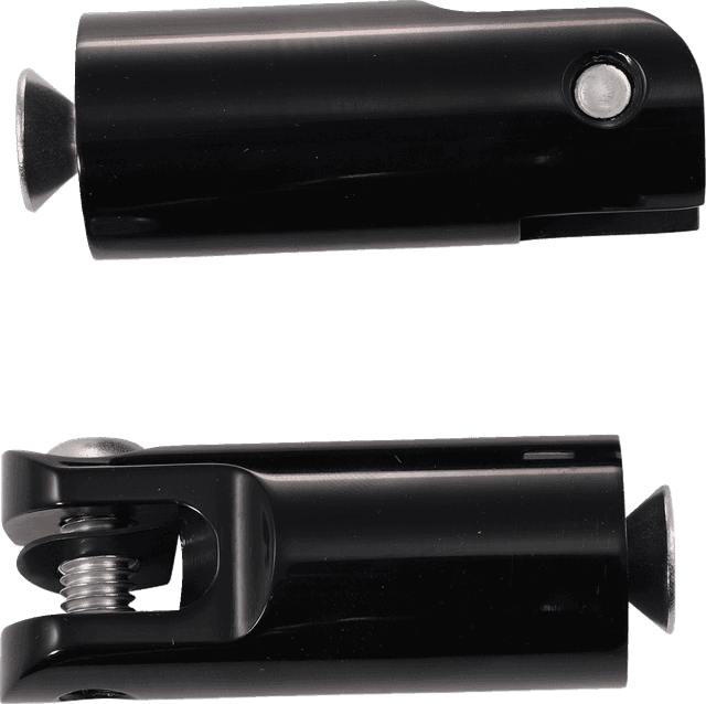 ACCUTRONIX 1620-1243 Front Foot Peg Mounts - Black - 3/8"-16