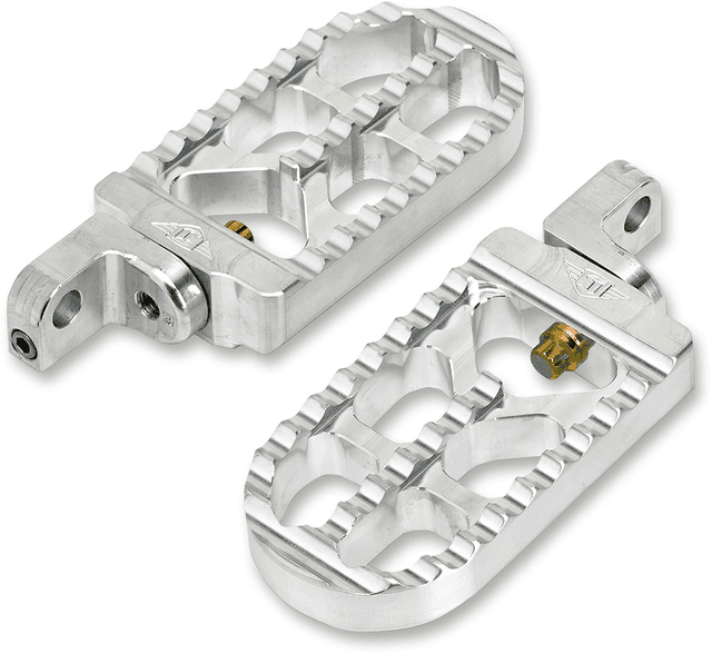 JOKER MACHINE 1620-1264 Adjustable Serrated Foot Pegs - Long - Raw - XL — image 1 of 2