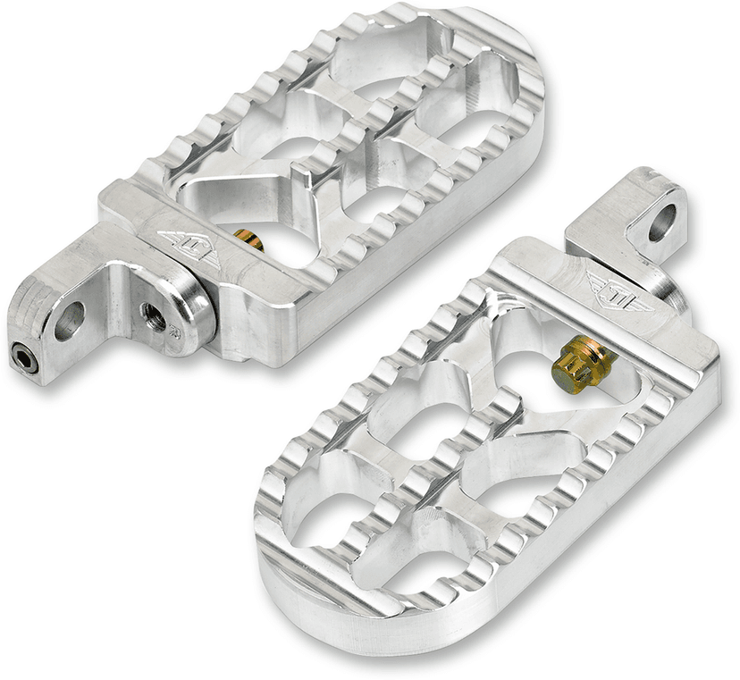 JOKER MACHINE 1620-1264 Adjustable Serrated Foot Pegs - Long - Raw - XL — image 1 of 2