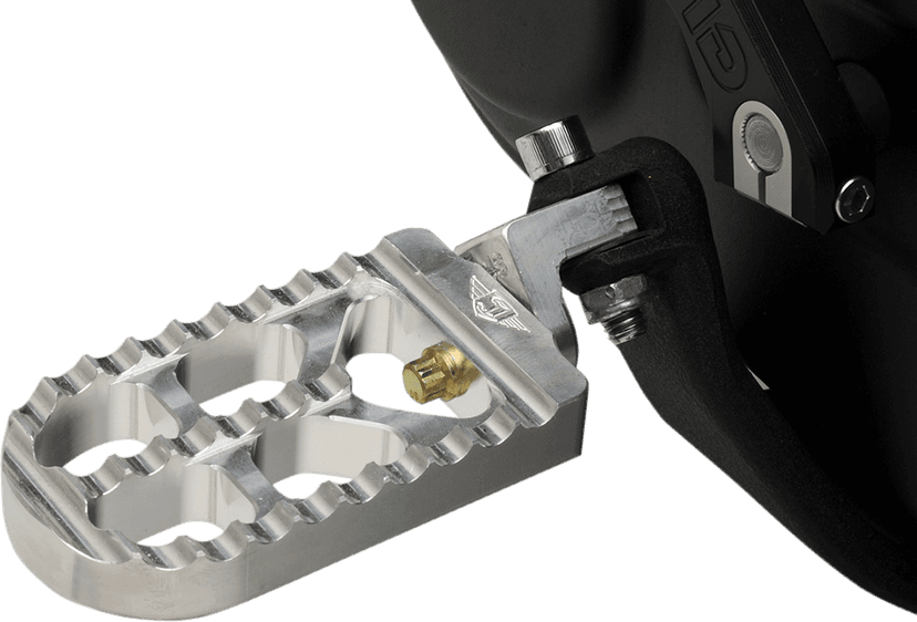 JOKER MACHINE 1620-1264 Adjustable Serrated Foot Pegs - Long - Raw - XL — image 2 of 2