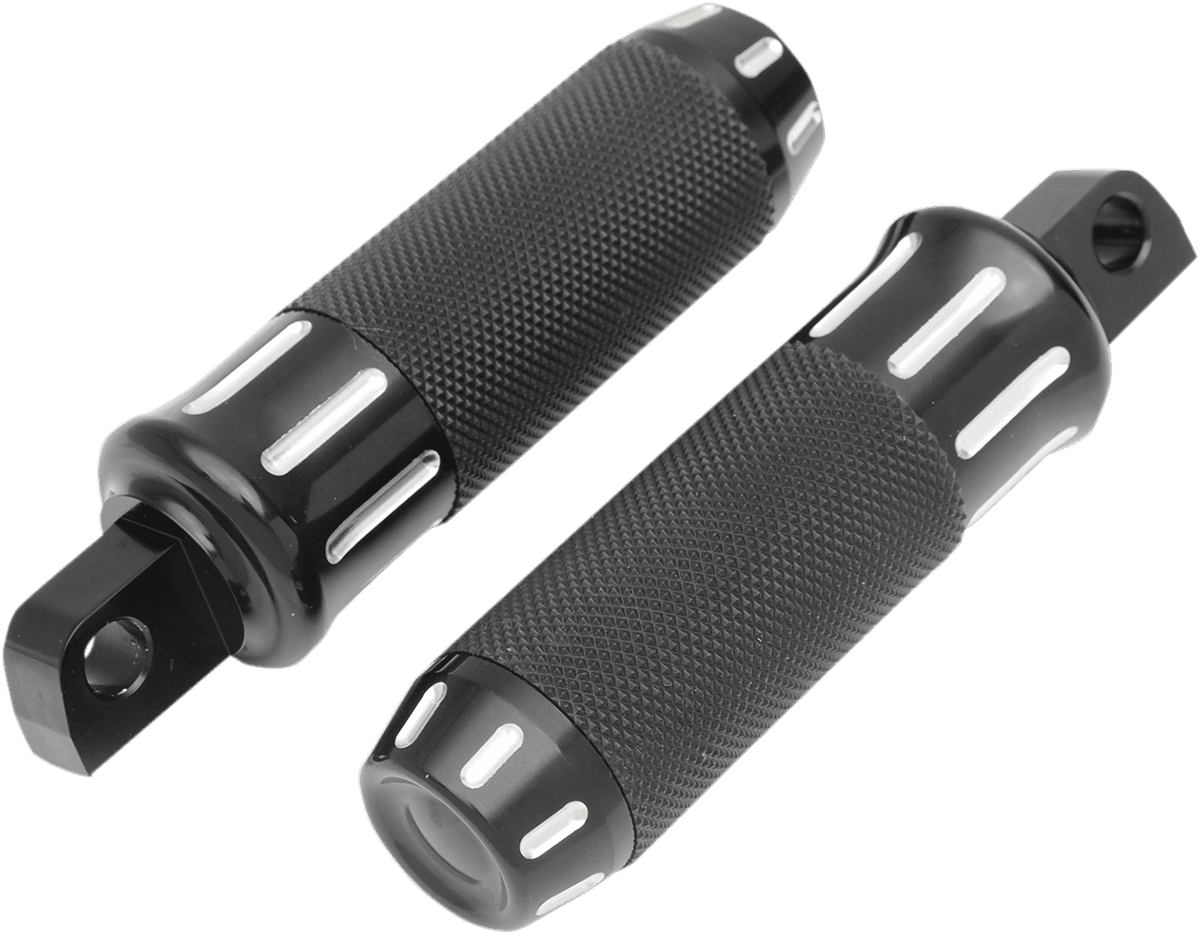 DRAG SPECIALTIES 1620-1333 Custom Foot Pegs - Black Cut