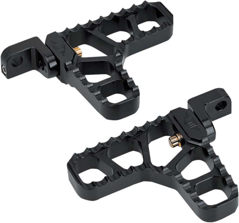 JOKER MACHINE 1620-1622 Adjustable Serrated Foot Pegs - Long - Black - XL