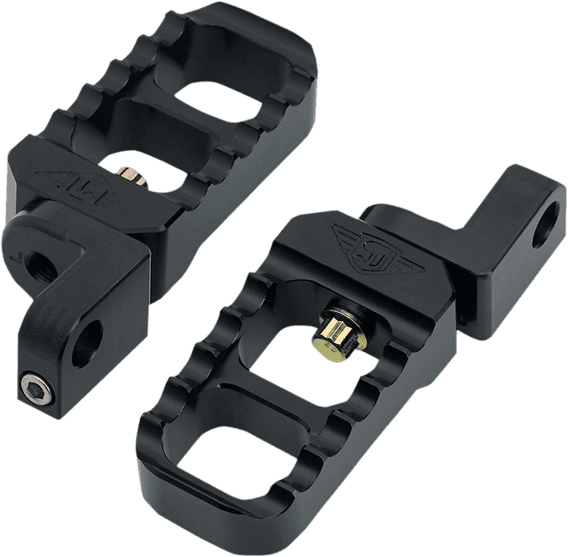JOKER MACHINE 1620-1628 Adjustable Serrated Foot Pegs - Stubby - Black - XL