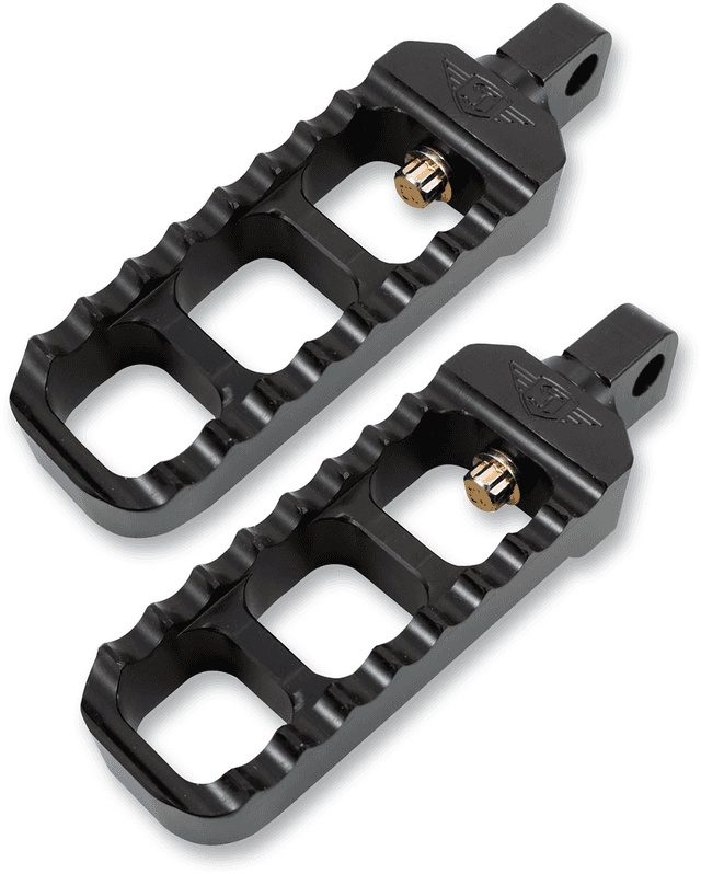 JOKER MACHINE 1620-1713 Adjustable Serrated Foot Pegs - Narrow - Black