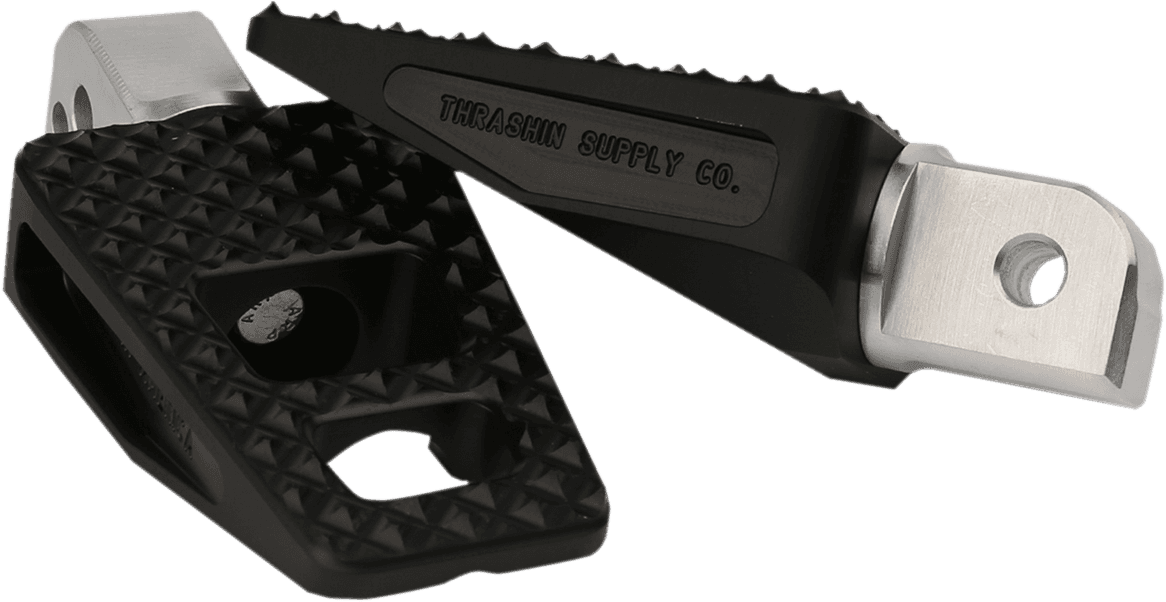 THRASHIN SUPPLY CO. 1620-1761 Rear P-54 Foot Pegs - Black - Softail