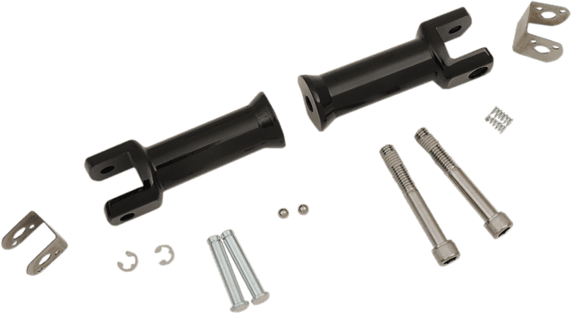 DRAG SPECIALTIES 1620-1785 Passenger Peg Mount - Black - Softail