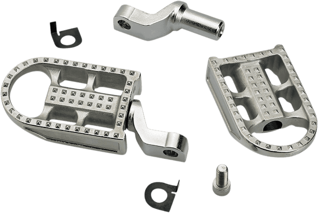 BILTWELL 1620-1853 Mushman Foot Pegs - Step - Raw Polished