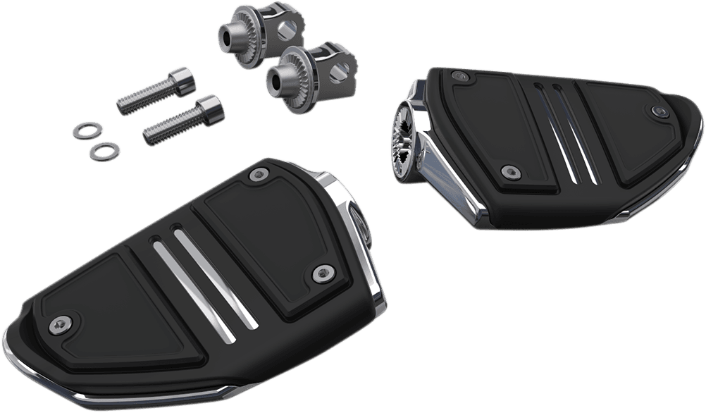 CIRO 1620-1862 Twin Rail Foot Pegs - With Mount - Chrome