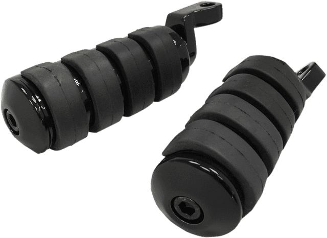 DRAG SPECIALTIES 1620-1889 Soft-Ride Foot Pegs - Large - Black - FX/XL