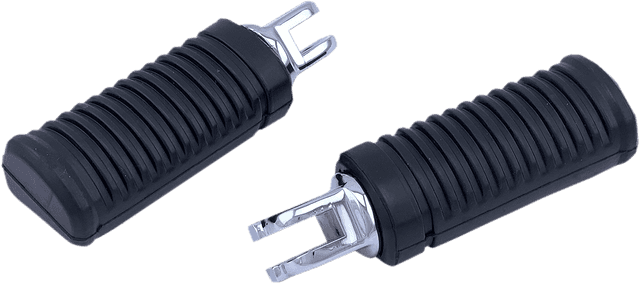 DRAG SPECIALTIES 1620-1890 FML Foot Pegs - Driver - Chrome/Black - FL/FX/ELW — image 2 of 2