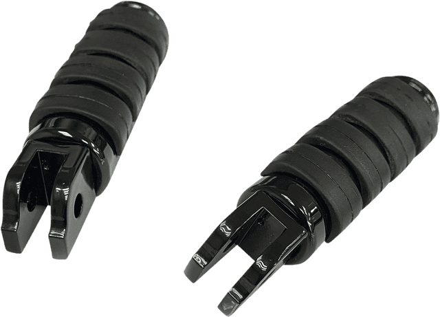 DRAG SPECIALTIES 1620-1892 FML Soft-Ride Foot Pegs - Driver - Black - Softail/Pan America/ELW