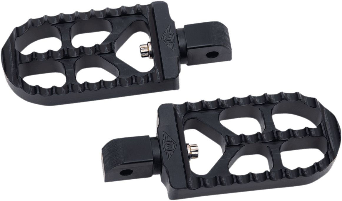 JOKER MACHINE 1620-1902 Serrated Foot Pegs - Black - Long