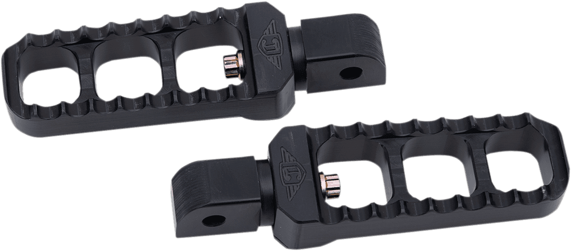JOKER MACHINE 1620-1910 Serrated Foot Pegs - Black - Narrow