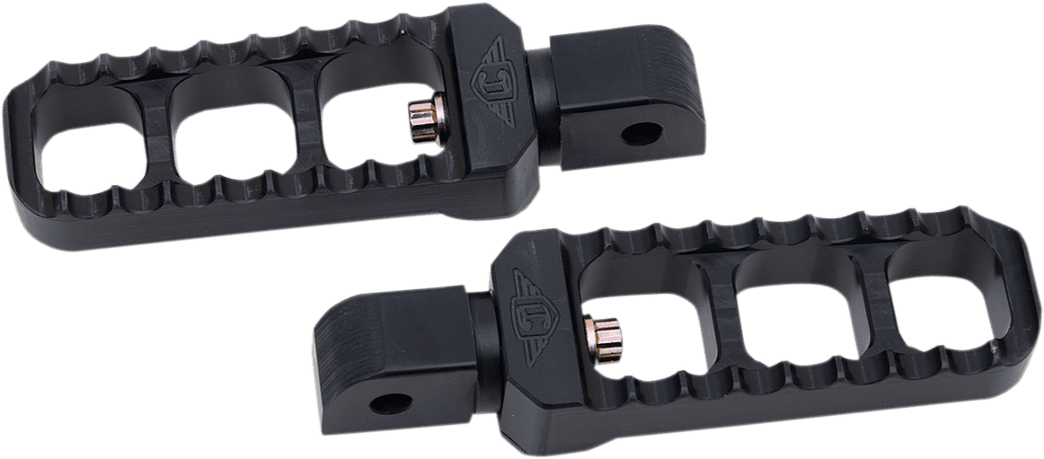 JOKER MACHINE 1620-1910 Serrated Foot Pegs - Black - Narrow