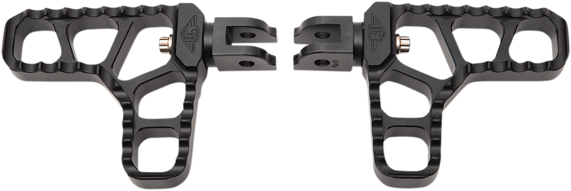 JOKER MACHINE 1620-1912 Serrated Heel Pegs - Black - Harley-Davidson