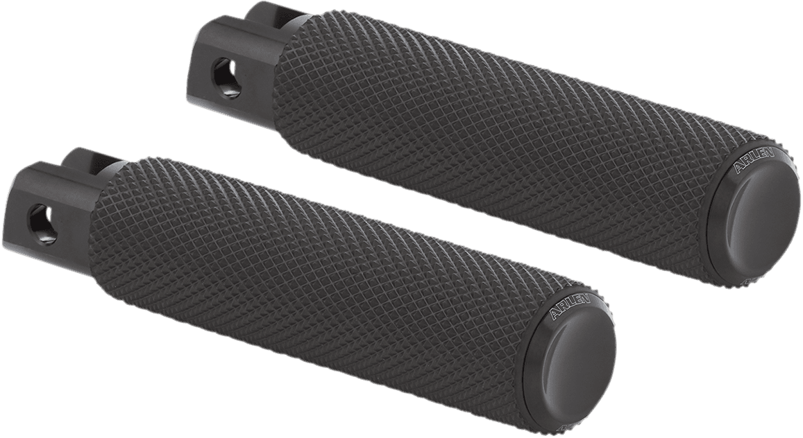 ARLEN NESS 1620-1969 Passenger Knurled Foot Pegs - Black - FX/FL '18-'25