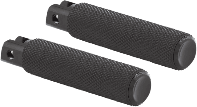 ARLEN NESS 1620-1969 Passenger Knurled Foot Pegs - Black - FX/FL '18-'26