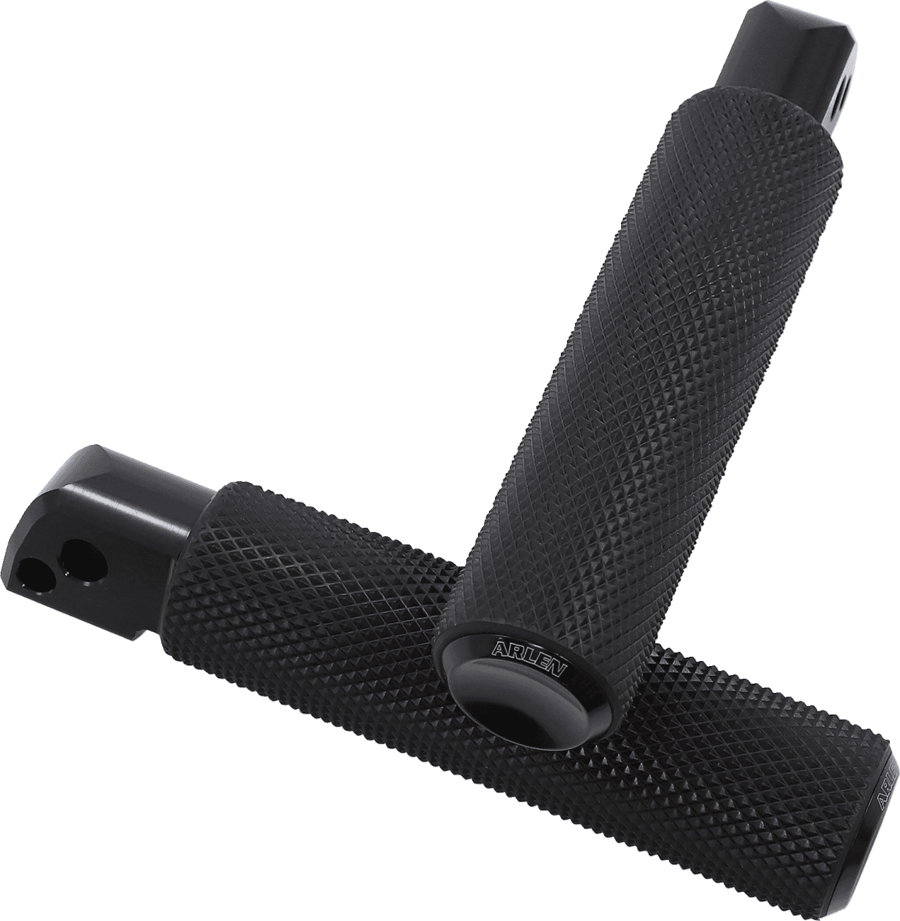 ARLEN NESS 1620-1970 Passenger Knurled Foot Pegs - Black - FL/FX '18-'25