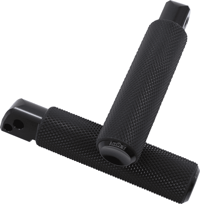ARLEN NESS 1620-1970 Passenger Knurled Foot Pegs - Black - FL/FX '18-'25 — image 1 of 2