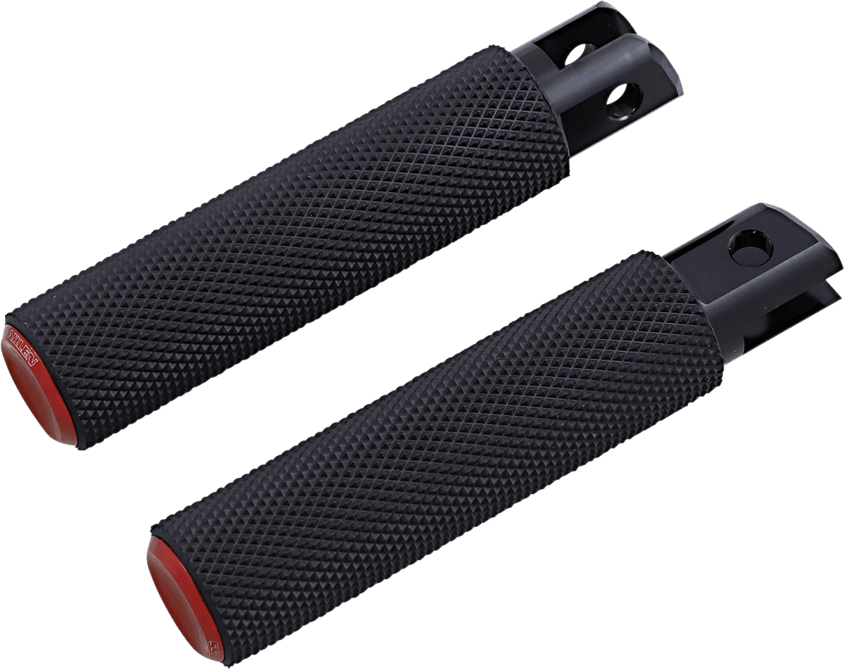 ARLEN NESS 1620-1977 Knurled Foot Pegs - Red - FX/FL '18-'26