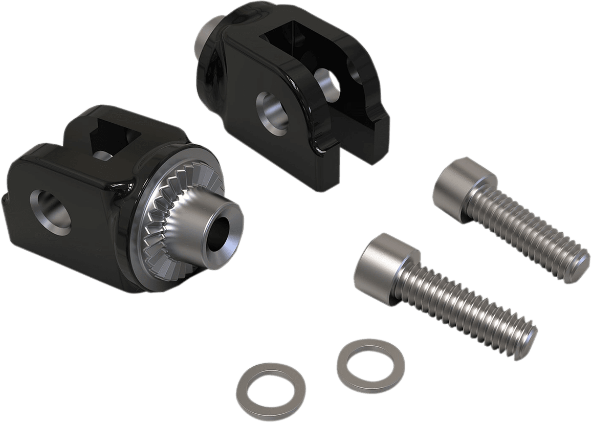 CIRO 1620-2058 Peg Mount - Black Stainless Steel - Softail