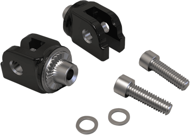 CIRO 1620-2058 Peg Mount - Black Stainless Steel - Softail