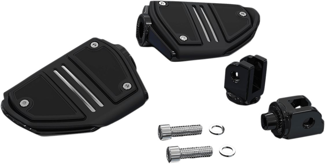 CIRO 1620-2060 Twin Rail Foot Pegs - Black