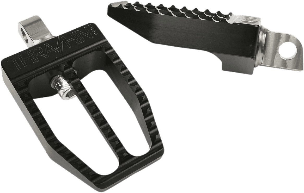 THRASHIN SUPPLY CO. 1620-2096 Militant Foot Pegs - Black - Dyna