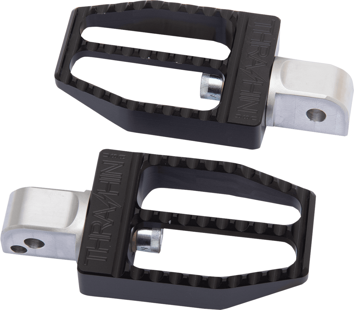 THRASHIN SUPPLY CO. 1620-2098 Rear Militant Foot Pegs - Black - Softail