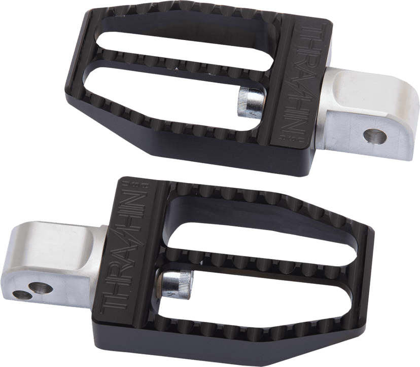 THRASHIN SUPPLY CO. 1620-2098 Rear Militant Foot Pegs - Black - Softail
