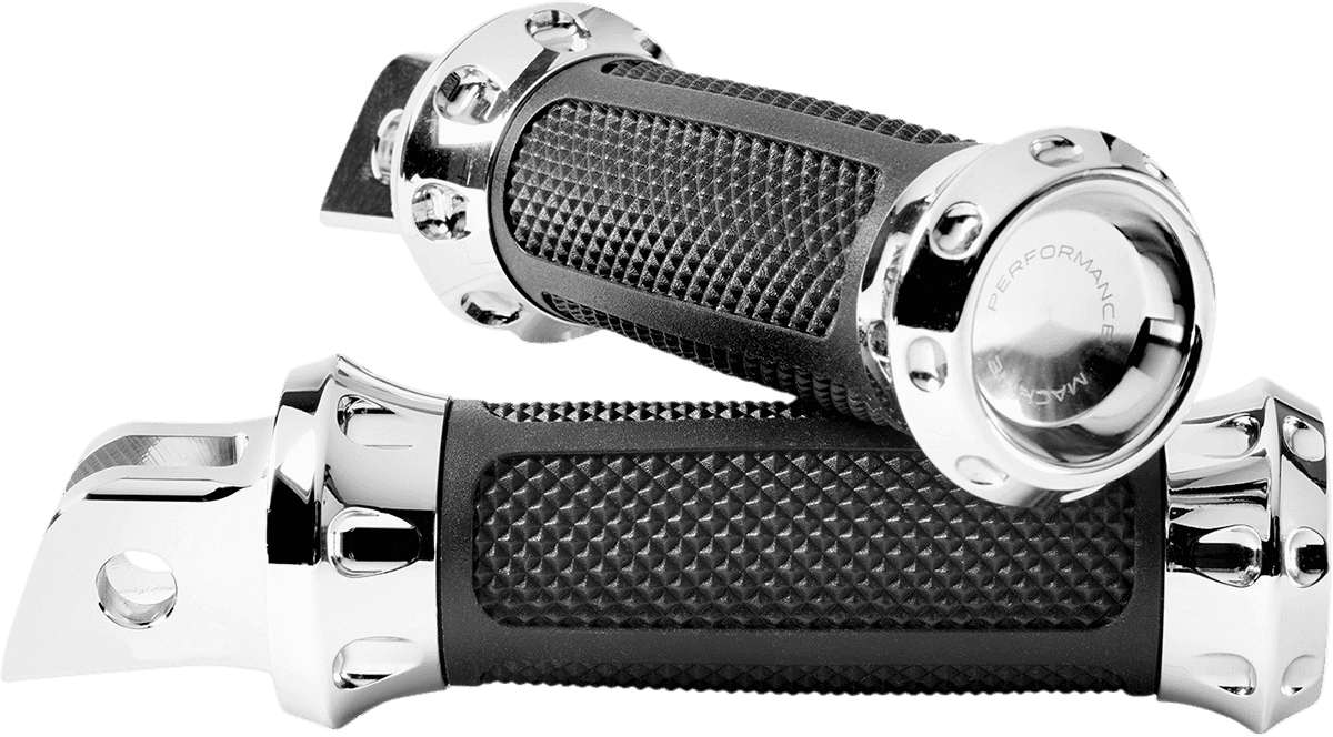 PERFORMANCE MACHINE (PM) 1620-2240 Overdrive Foot Pegs - Driver - Chrome - FL/FX