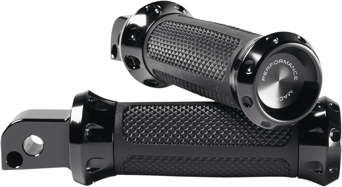 PERFORMANCE MACHINE (PM) 1620-2243 Overdrive Foot Pegs - Passenger - Black - FL/FX