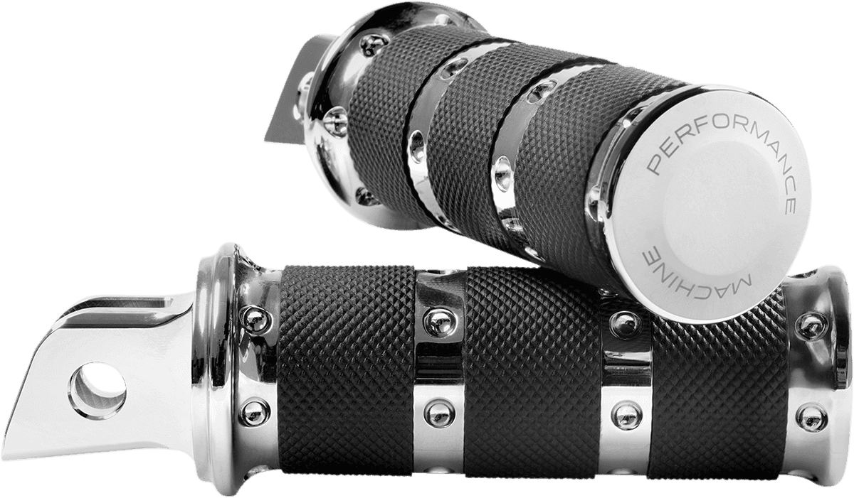 PERFORMANCE MACHINE (PM) 1620-2244 Foot Pegs - Chrome - XLS - M8