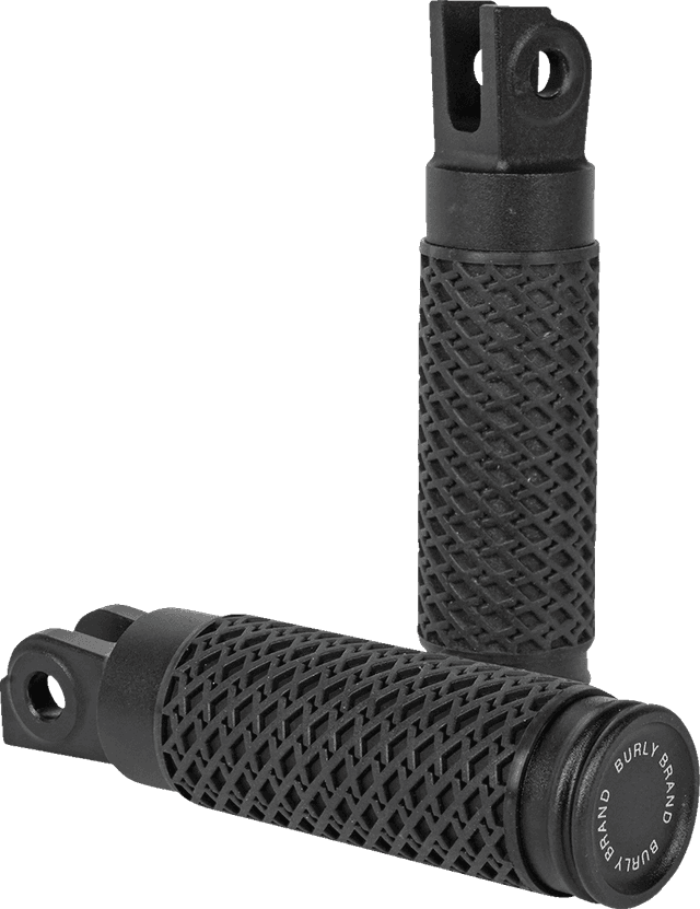 BURLY BRAND 1620-2389 Slash Cut - Rider Foot Pegs - Black