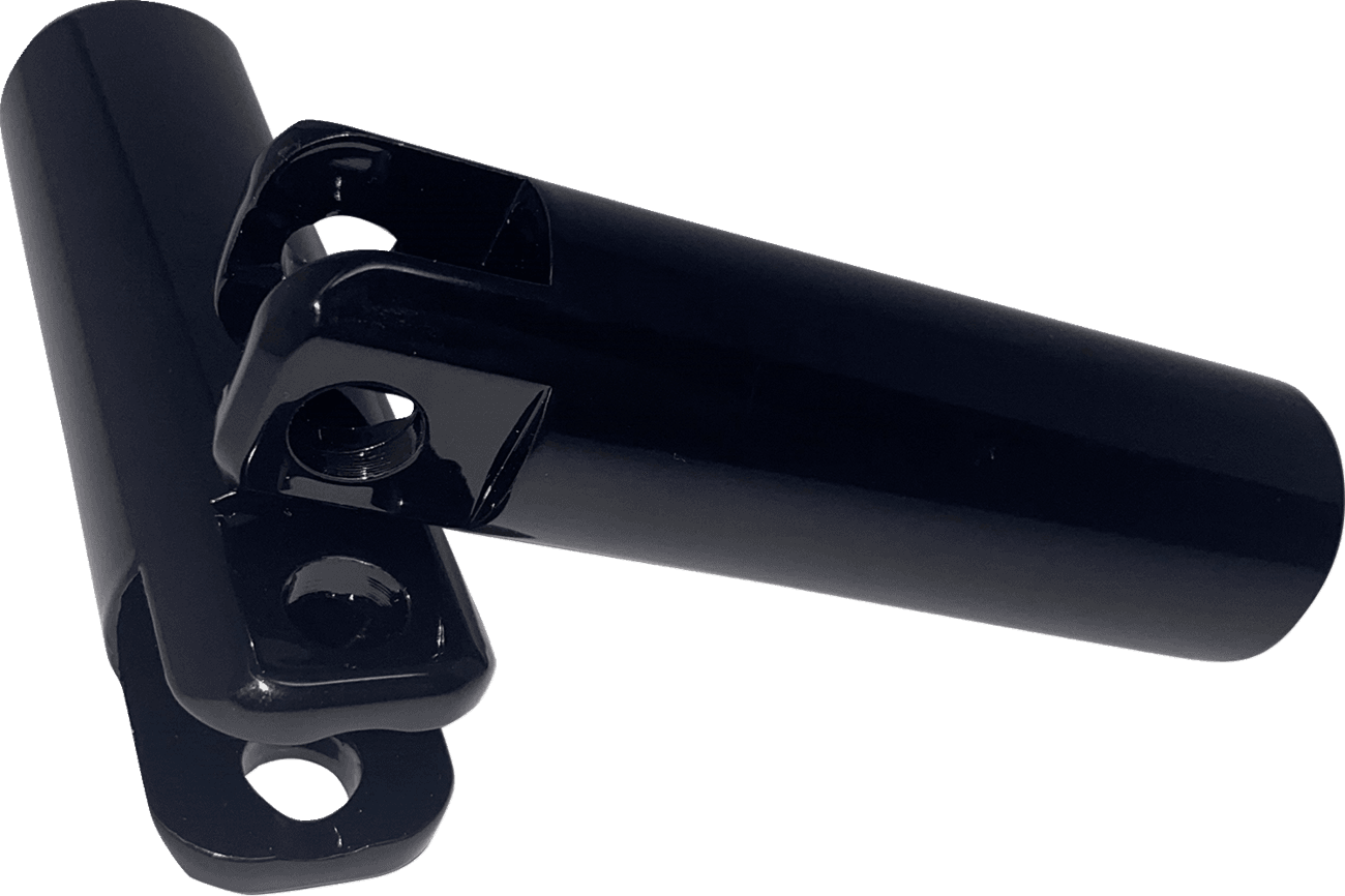 DK CUSTOM PRODUCTS 1620-2429 Passenger Foot Peg Support Kit - Black - FL